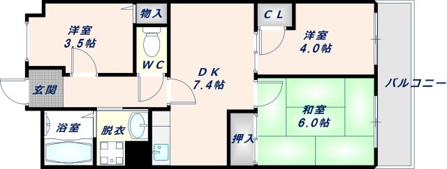 ファミール永田の物件間取画像