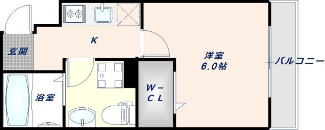 布施駅 徒歩6分 4階の物件間取画像