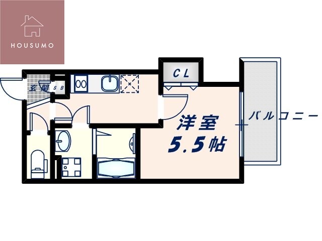 クレアール八戸ノ里の物件間取画像