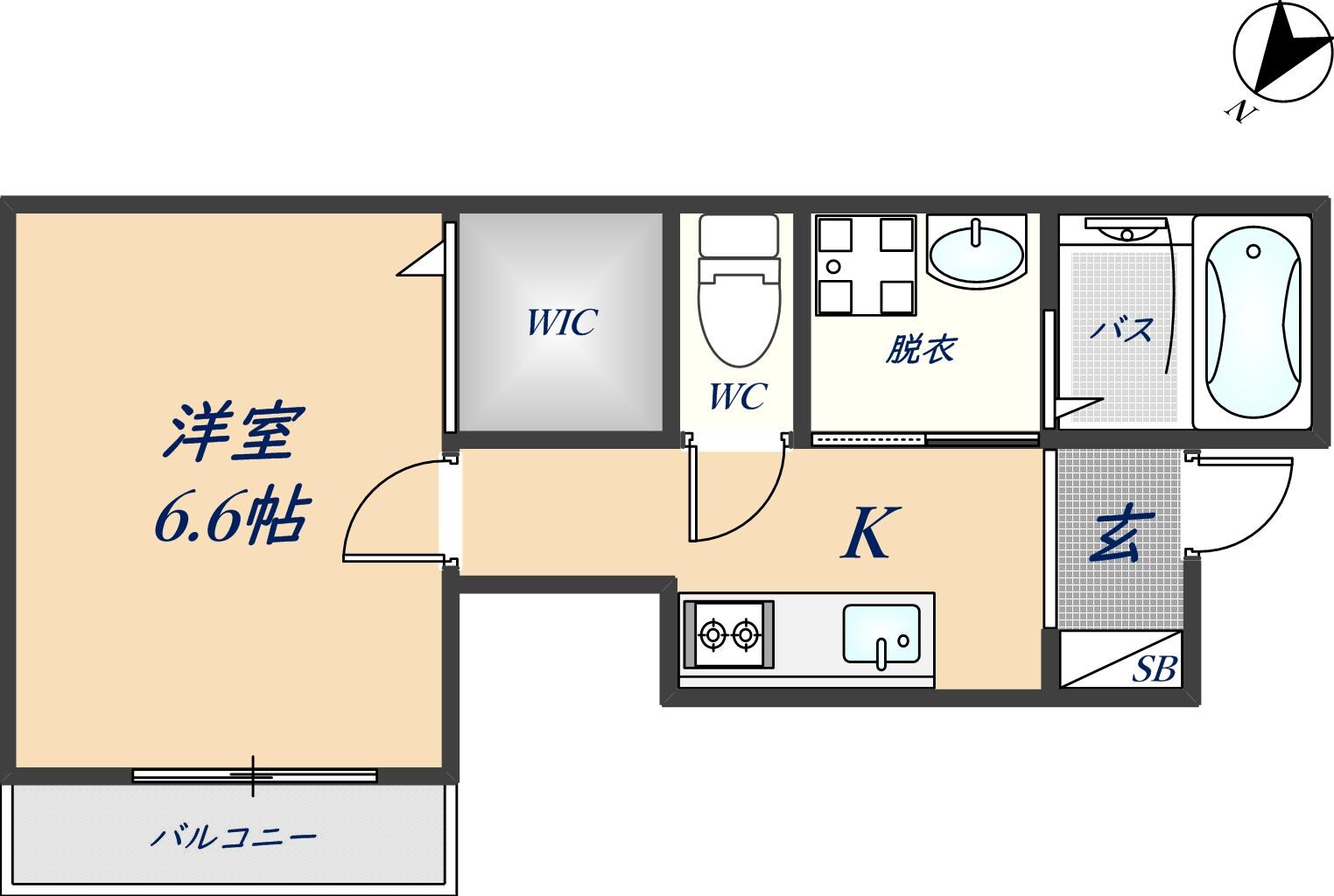 LUCITA久宝寺の物件間取画像