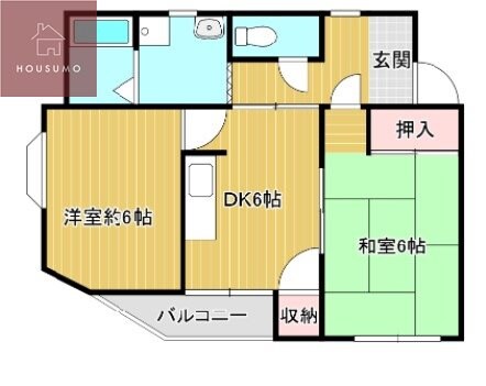 ツインビル森本1番館の物件間取画像