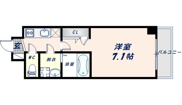 S-RESIDENCE高井田Centralの物件間取画像