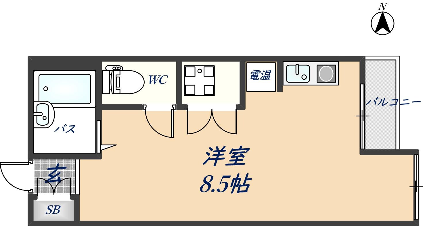 ブルージェつばきの物件間取画像