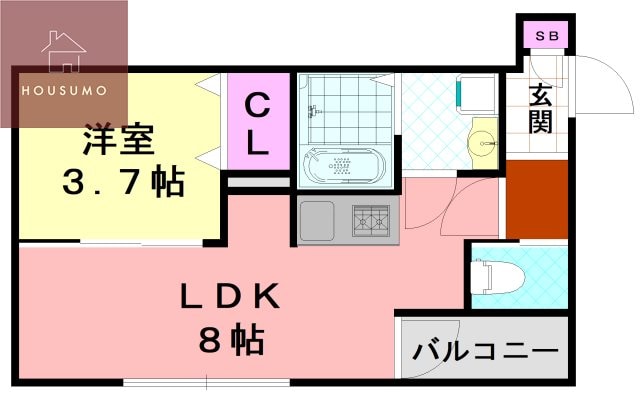 H-maison加美正覚寺Ⅸの物件間取画像