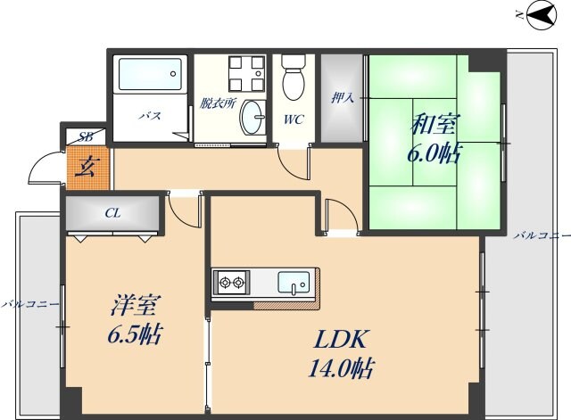 ニューエスポワールの物件間取画像