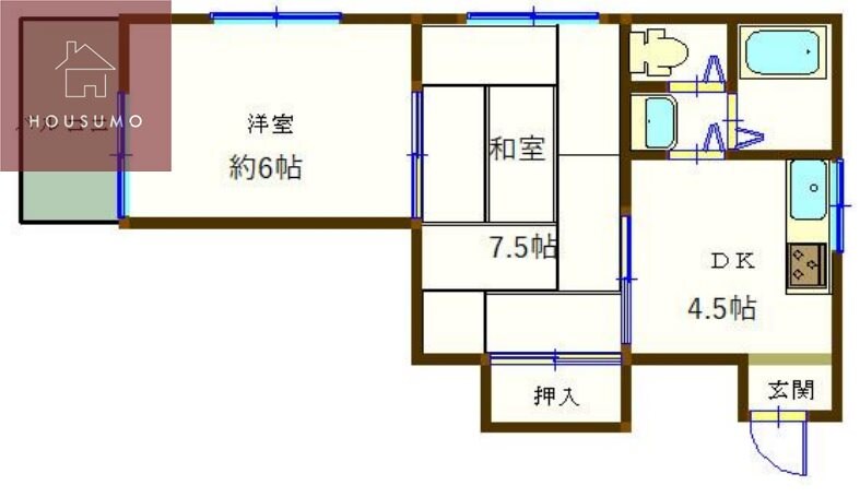 コミュニティ平野の物件間取画像