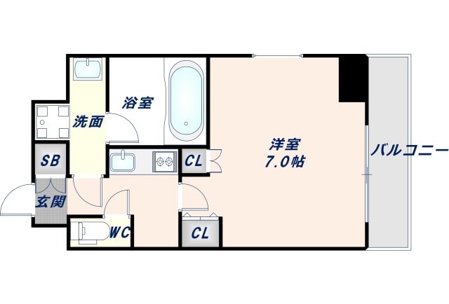 ファビラスコート巽東の物件間取画像