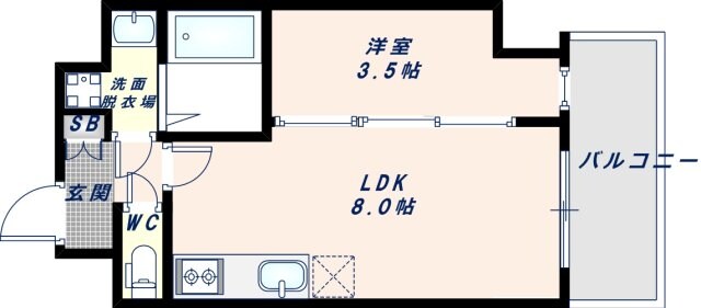 今里駅 徒歩7分 11階の物件間取画像