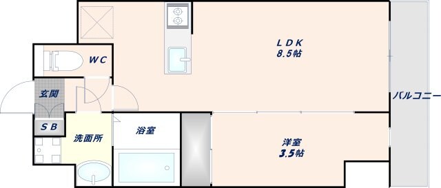 今里駅 徒歩7分 11階の物件間取画像