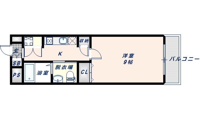 河内小阪駅 徒歩3分 3階の物件間取画像