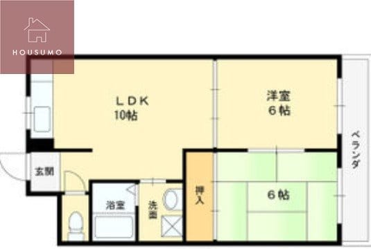 岩田マンションの物件間取画像