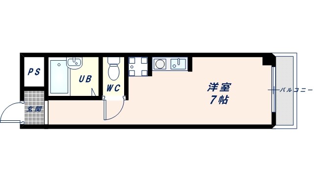 長瀬駅 徒歩7分 4階の物件間取画像