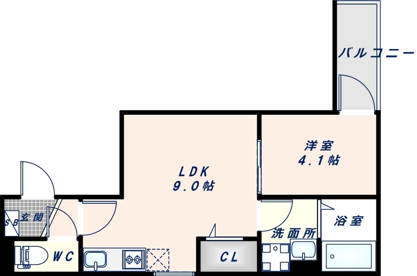 弥刀駅 徒歩5分 3階の物件間取画像