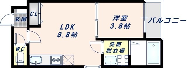 AND TERRACE TOMOIの物件間取画像