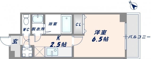 久宝寺口駅 徒歩3分 5階の物件間取画像