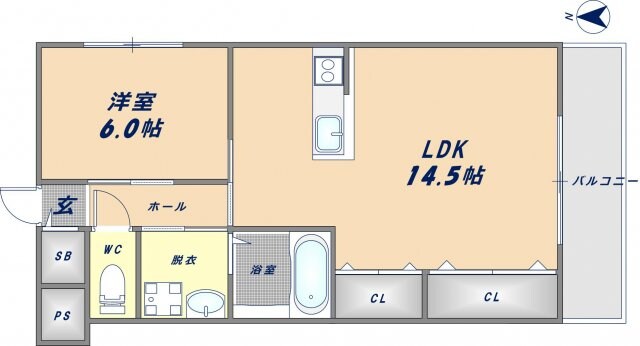 布施駅 徒歩5分 2階の物件間取画像