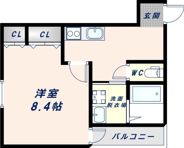 弥刀駅 徒歩5分 2階の物件間取画像