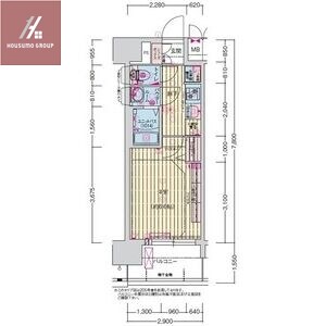 プレサンス長田レジェールの物件間取画像
