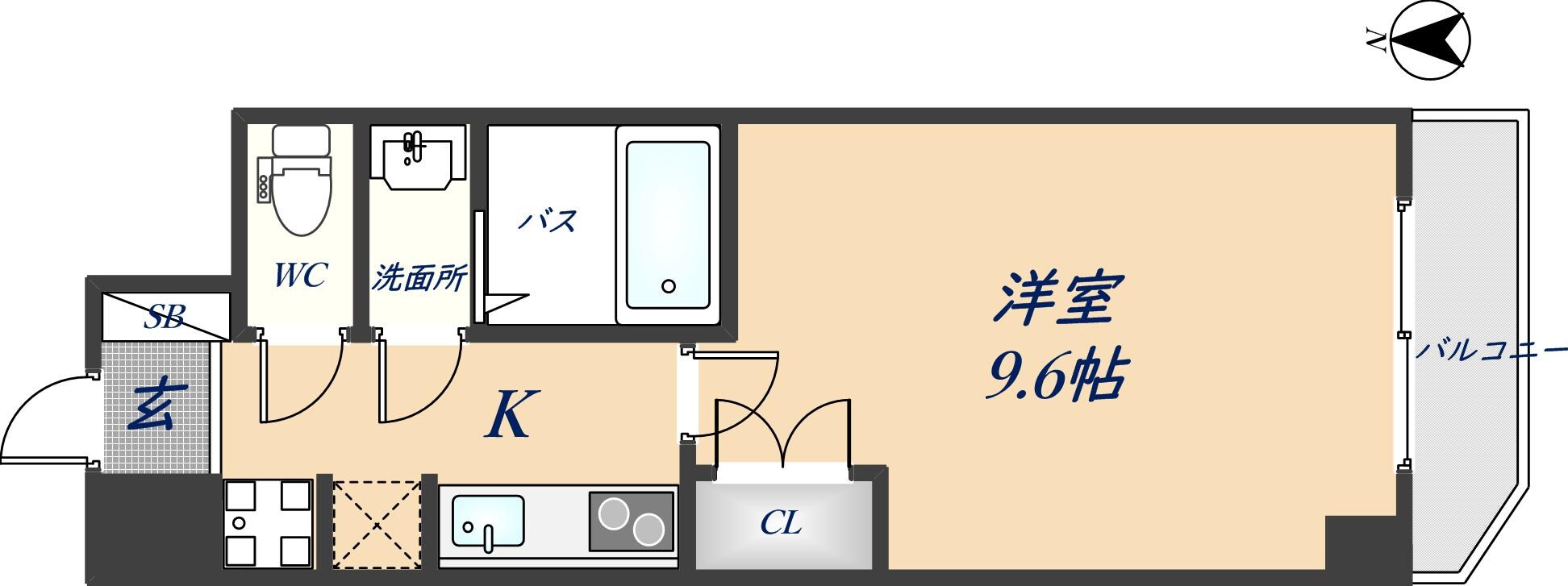 サンエスパシオ美園の物件間取画像