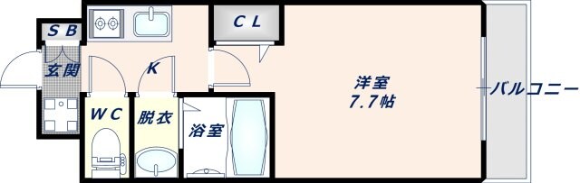 長田駅 徒歩8分 2階の物件間取画像