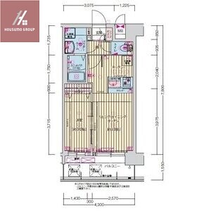 プレサンス長田レジェールの物件間取画像