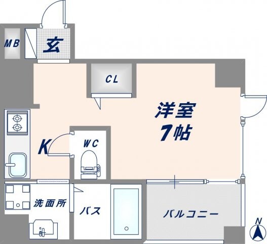 布施駅 徒歩6分 4階の物件間取画像