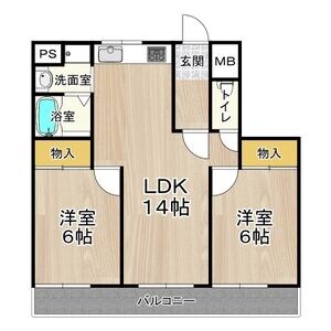 野崎駅 徒歩11分 6階の物件間取画像