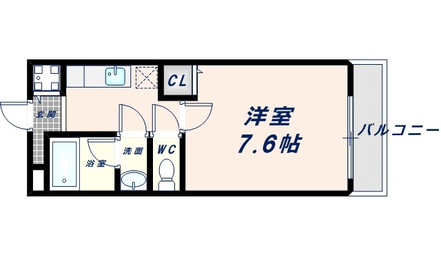 緑橋駅 徒歩7分 2階の物件間取画像