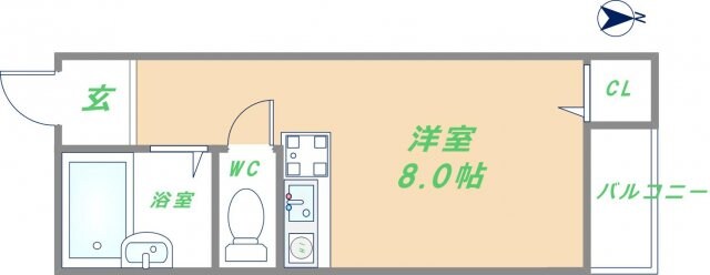 河内小阪駅 徒歩5分 3階の物件間取画像