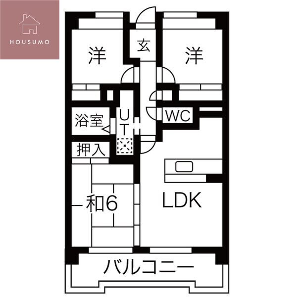 サニークレスト平野西脇の物件間取画像