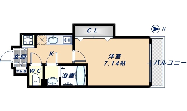 布施駅 徒歩5分 5階の物件間取画像