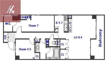 エクセレント八尾本町の物件間取画像