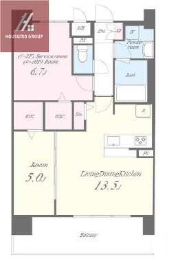 ディエスベアティ久宝寺口の物件間取画像