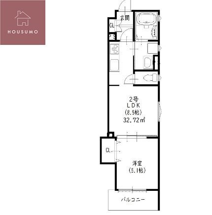 四条畷駅 徒歩6分 2階の物件間取画像