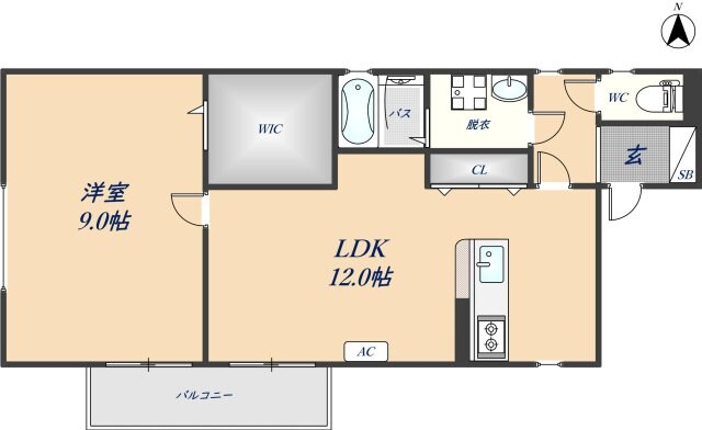 タケハイツの物件間取画像