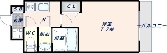 長田駅 徒歩8分 2階の物件間取画像