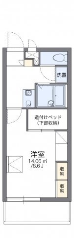 レオパレスグリチーネの物件間取画像