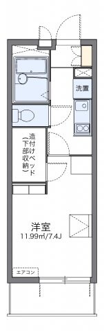 レオパレスライズ　フリーの物件間取画像