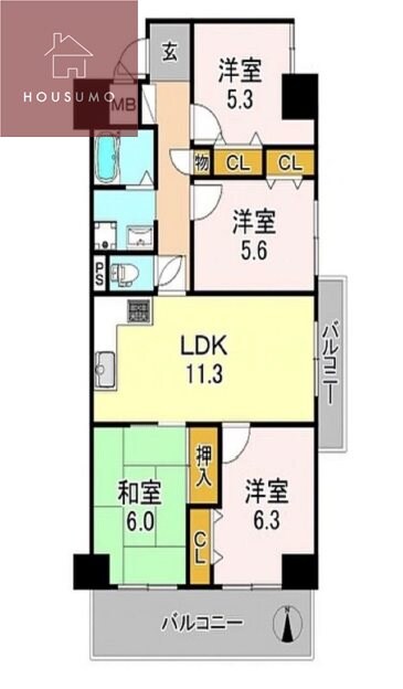 ファミール平野の物件間取画像