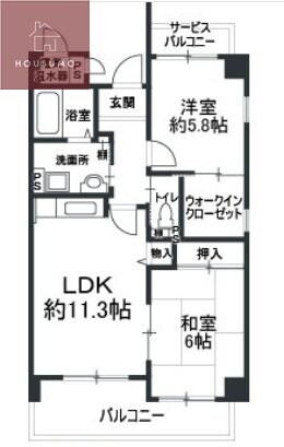 マルーン平野の物件間取画像
