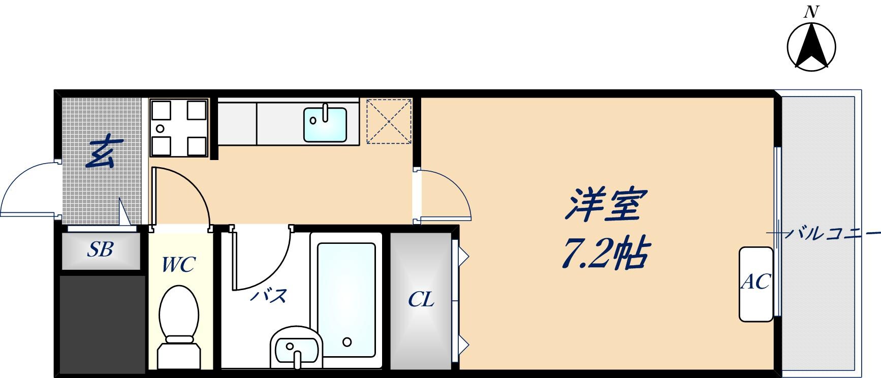 スイートリバティーの物件間取画像