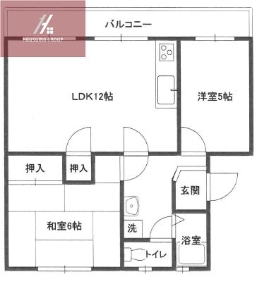 ニュー志紀ハイツB棟の物件間取画像