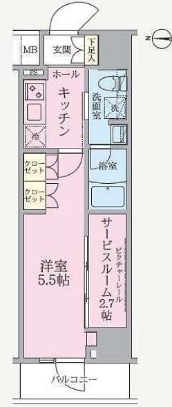 アークマーク南千住レジデンス(ARKMARK南千住RESIDENCE)の物件間取画像