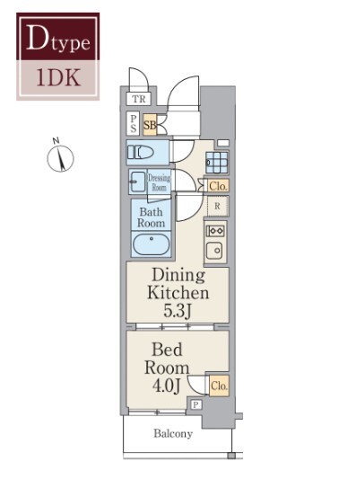 クレストコート町屋の物件間取画像