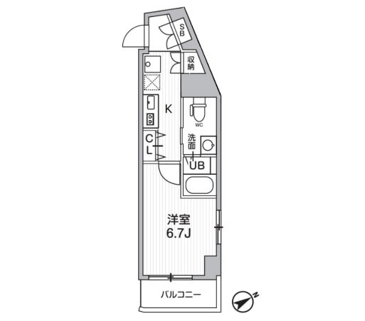 ラヴィエント南千住Vの物件間取画像