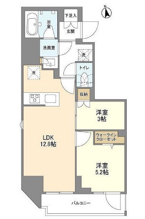 リビオメゾン上野松が谷の物件間取画像