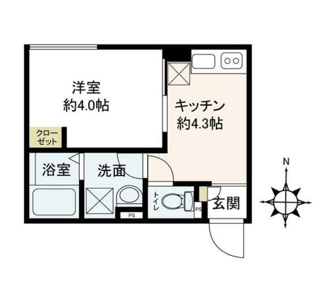 エスメラルダ日暮里の物件間取画像