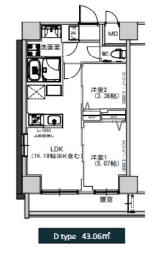 エスレジデンス千住大橋の物件間取画像