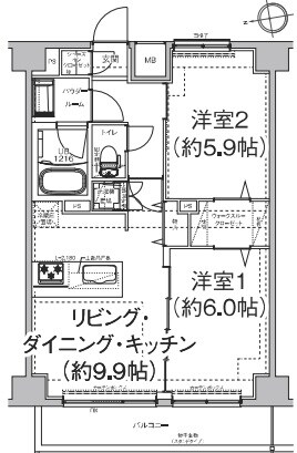 エルフォルテ東日暮里の物件間取画像