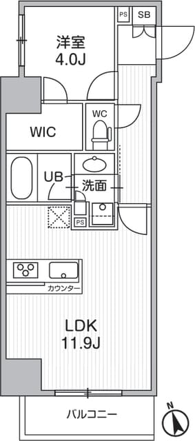 シーズンフラッツ浅草言問通りの物件間取画像